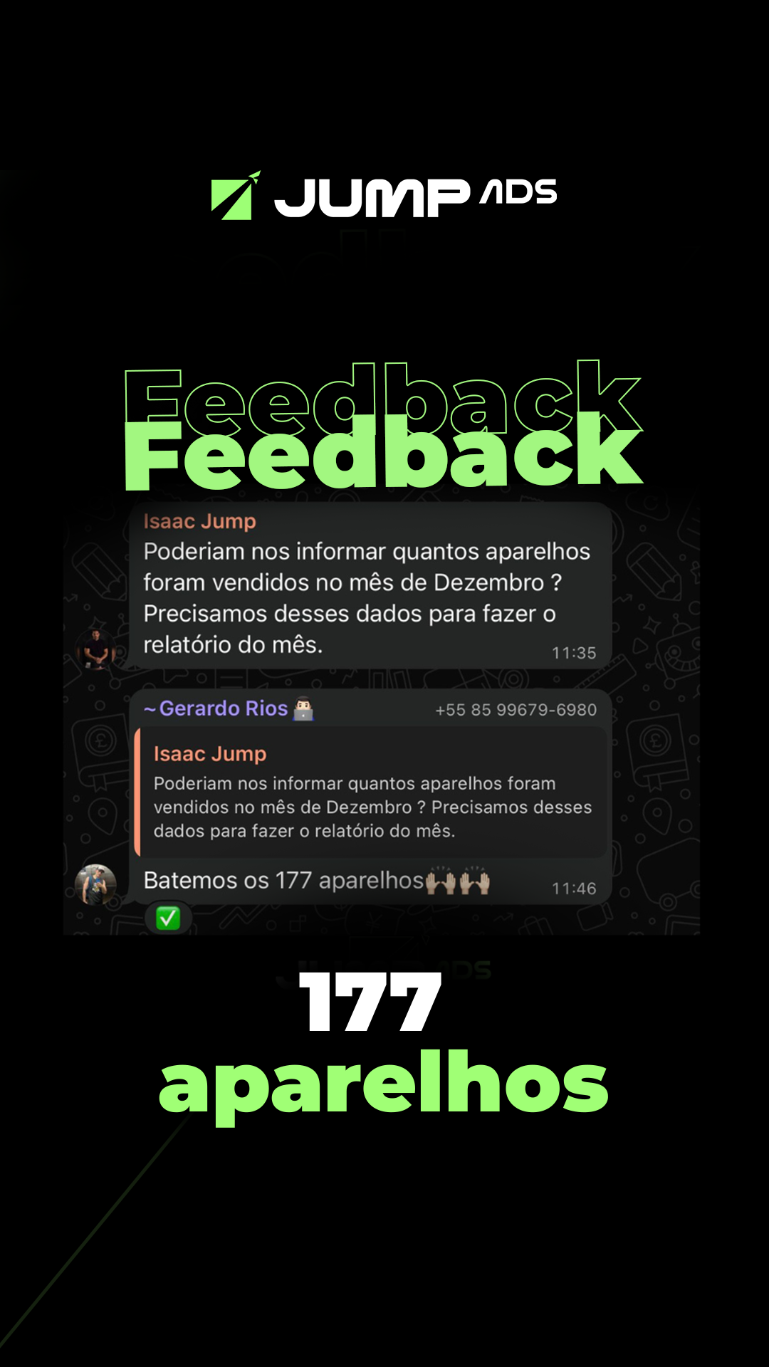 Depoimento de cliente - Crescimento de faturamento